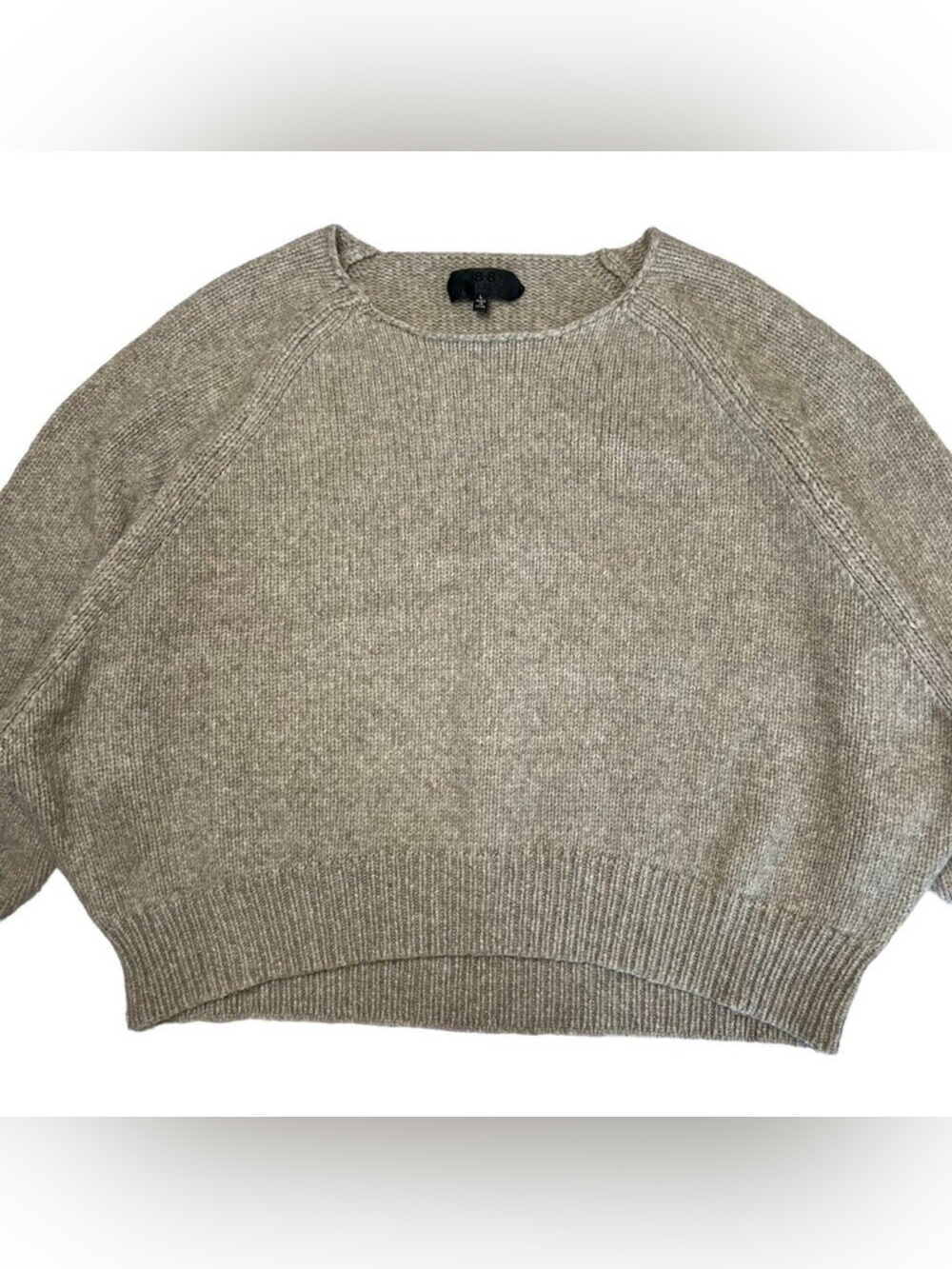 18-8 NILI LOTAN Wool Yak Blend Sweater Round Neck WOMENS L Beige Long Sleeve - Picture 5 of 15